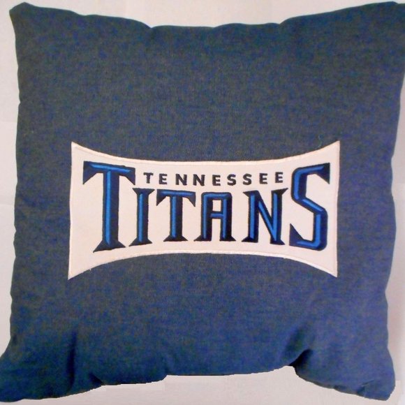Tennessee Titans Throw Pillow Measures 14 x 14 inches - Picture 4 of 4